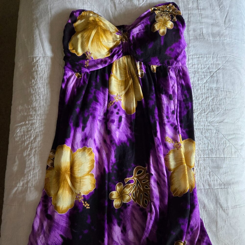 Coco Beach Hawaii Tube Top Dress Size M/L
